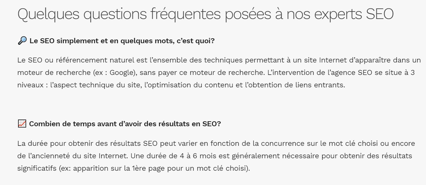 FAQ exemple