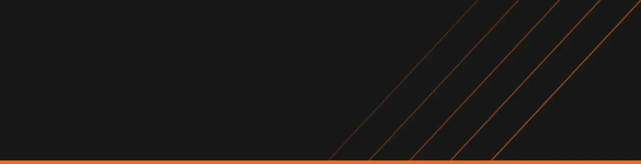 Bande graphique orange sur fond noir, aux couleurs de GTI.